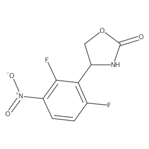 4-(2,6-Difluoro-3-nitrophenyl)-1,3-oxazolidin-2-one结构式