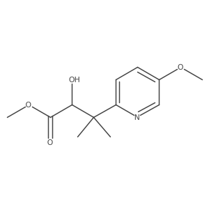 Methyl 2-hydroxy-3-(5-methoxypyridin-2-yl)-3-methylbutanoate Structure