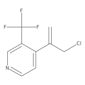 4-(3-Chloroprop-1-en-2-yl)-3-(trifluoromethyl)pyridine结构式