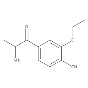 2-Amino-1-(3-ethoxy-4-hydroxyphenyl)propan-1-one Structure