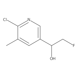 1-(6-Chloro-5-methylpyridin-3-yl)-2-fluoroethan-1-ol结构式