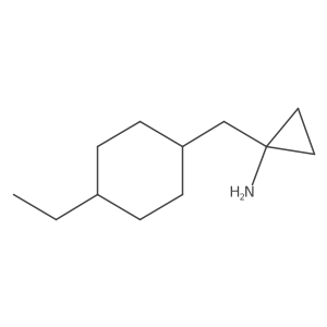 1-[(4-Ethylcyclohexyl)methyl]cyclopropan-1-amine结构式