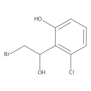 2-(2-Bromo-1-hydroxyethyl)-3-chlorophenol结构式