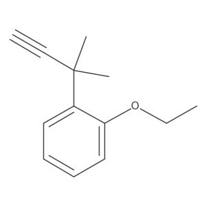 1-Ethoxy-2-(2-methylbut-3-yn-2-yl)benzene Structure
