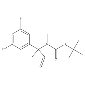 tert-butyl N-[2-(3,5-difluorophenyl)-1-oxopropan-2-yl]-N-methylcarbamate Structure
