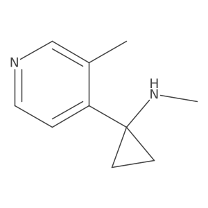 N-methyl-1-(3-methylpyridin-4-yl)cyclopropan-1-amine Structure