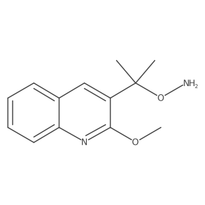O-[2-(2-methoxyquinolin-3-yl)propan-2-yl]hydroxylamine结构式