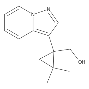 (2,2-Dimethyl-1-{pyrazolo[1,5-a]pyridin-3-yl}cyclopropyl)methanol结构式