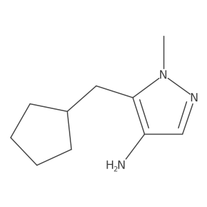 5-(cyclopentylmethyl)-1-methyl-1H-pyrazol-4-amine Structure