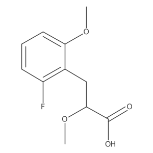 3-(2-Fluoro-6-methoxyphenyl)-2-methoxypropanoic acid结构式