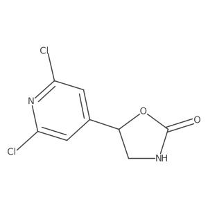 5-(2,6-Dichloropyridin-4-yl)-1,3-oxazolidin-2-one Structure
