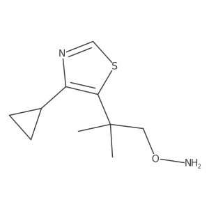 O-[2-(4-cyclopropyl-1,3-thiazol-5-yl)-2-methylpropyl]hydroxylamine Structure
