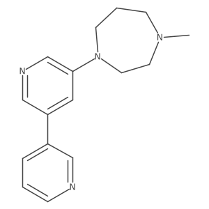 4-Methyl-1-[5-(pyridin-3-yl)-pyridin-3-yl]-homopiperazine结构式