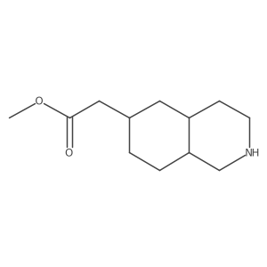Methyl 2-(decahydroisoquinolin-6-yl)acetate结构式