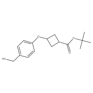 tert-Butyl 3-(4-(hydroxymethyl)phenoxy)azetidine-1-carboxylate结构式