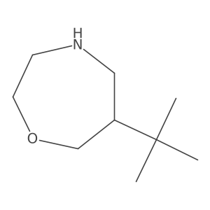 6-Tert-butyl-1,4-oxazepane Structure