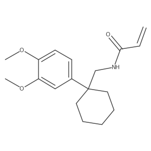N-{[1-(3,4-dimethoxyphenyl)cyclohexyl]methyl}prop-2-enamide结构式