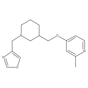 2-Methyl-4-({1-[(1,3-oxazol-4-yl)methyl]piperidin-3-yl}methoxy)pyridine Structure