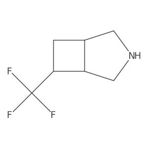 (1R,5R,6R)-6-(Trifluoromethyl)-3-azabicyclo[3.2.0]heptane Structure