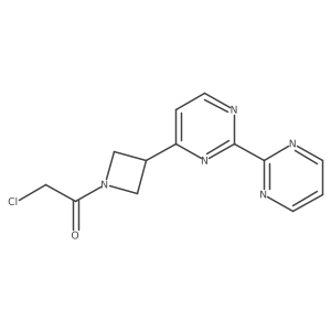 2-Chloro-1-[3-(2-pyrimidin-2-ylpyrimidin-4-yl)azetidin-1-yl]ethanone结构式