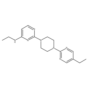 N-Ethyl-2-[4-(5-ethylpyrimidin-2-yl)piperazin-1-yl]pyrimidin-4-amine Structure
