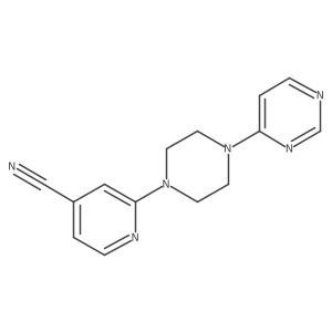 2-[4-(Pyrimidin-4-yl)piperazin-1-yl]pyridine-4-carbonitrile结构式