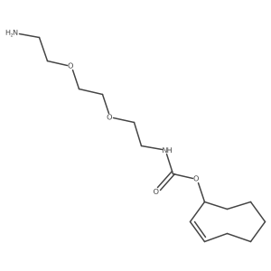 Cyclooct-2-en-1-yl (2-(2-(2-aminoethoxy)ethoxy)ethyl)carbamate结构式