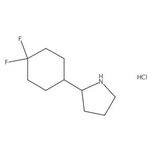 2-(4,4-Difluorocyclohexyl)pyrrolidine;hydrochloride Structure