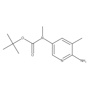 Tert-butyl (6-amino-5-methylpyridin-3-yl)(methyl)carbamate Structure