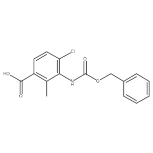 3-{[(Benzyloxy)carbonyl]amino}-4-chloro-2-methylbenzoic acid Structure