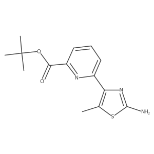 Tert-butyl 6-(2-amino-5-methyl-1,3-thiazol-4-yl)pyridine-2-carboxylate Structure