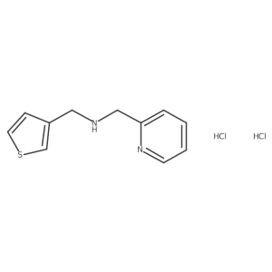 [(Pyridin-2-yl)methyl][(thiophen-3-yl)methyl]amine dihydrochloride结构式