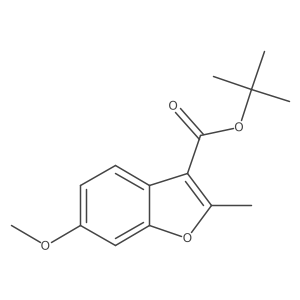 1,1-Dimethylethyl 6-methoxy-2-methyl-3-benzofurancarboxylate结构式