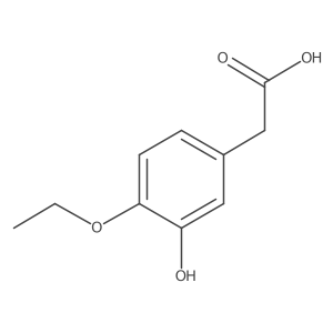 4-Ethoxy-3-hydroxyphenylacetic Acid Structure