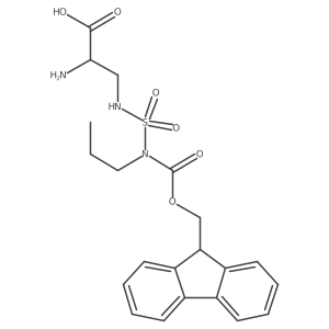 (2S)-2-amino-3-{[({[(9H-fluoren-9-yl)methoxy]carbonyl}(propyl)amino)sulfonyl]amino}propanoic acid Structure