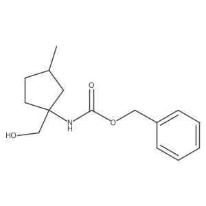 benzyl N-[1-(hydroxymethyl)-3-methylcyclopentyl]carbamate Structure