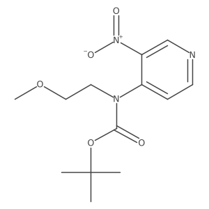 tert-butyl N-(2-methoxyethyl)-N-(3-nitropyridin-4-yl)carbamate Structure