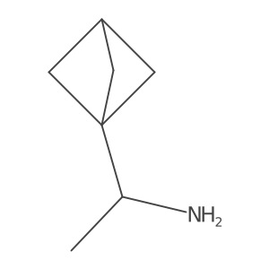 1-{Bicyclo[1.1.1]pentan-1-yl}ethan-1-amine结构式