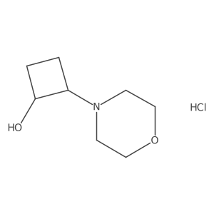 2-(Morpholin-4-yl)cyclobutan-1-ol hydrochloride结构式