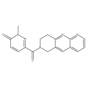 2-methyl-6-{6H,7H,8H,9H-pyrido[2,3-b]1,6-naphthyridine-7-carbonyl}-2,3-dihydropyridazin-3-one Structure