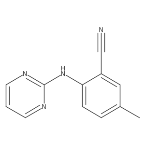 5-Methyl-2-[(pyrimidin-2-yl)amino]benzonitrile Structure
