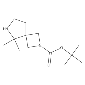 tert-Butyl 5,5-dimethyl-2,6-diazaspiro[3.4]octane-2-carboxylate结构式