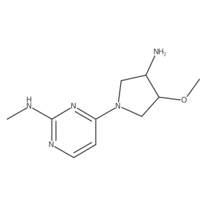4-(3-amino-4-methoxypyrrolidin-1-yl)-N-methylpyrimidin-2-amine Structure