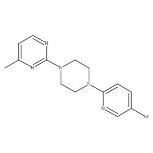 2-[4-(5-Bromopyridin-2-yl)piperazin-1-yl]-4-methylpyrimidine结构式