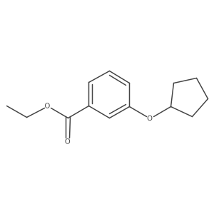 Ethyl 3-(cyclopentyloxy)benzoate结构式