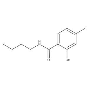 Benzamide,n-butyl-2-hydroxy-4-iodo- Structure