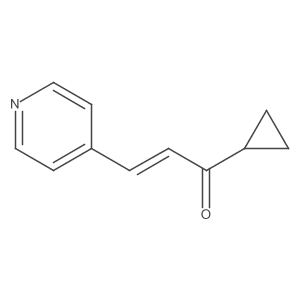2-Propen-1-one, 1-cyclopropyl-3-(4-pyridinyl)- Structure