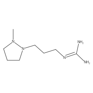 N-[3-(2-Methyl-1-pyrazolidinyl)propyl]guanidine结构式