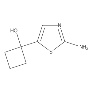 1-(2-Amino-thiazol-5-yl)cyclobutanol结构式