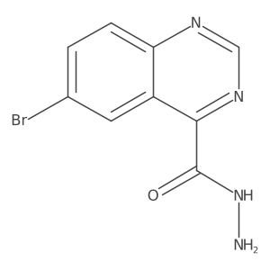 6-Bromoquinazoline-4-carboxylic acid hydrazide结构式
